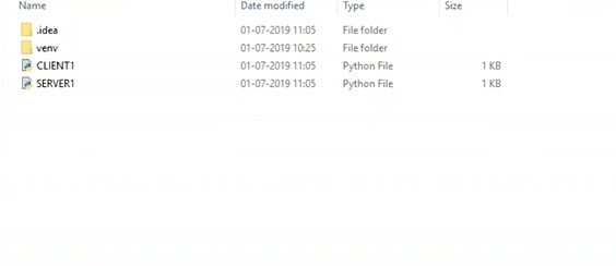 server and client files in the same folder