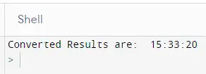 Convert Using Datetime Module