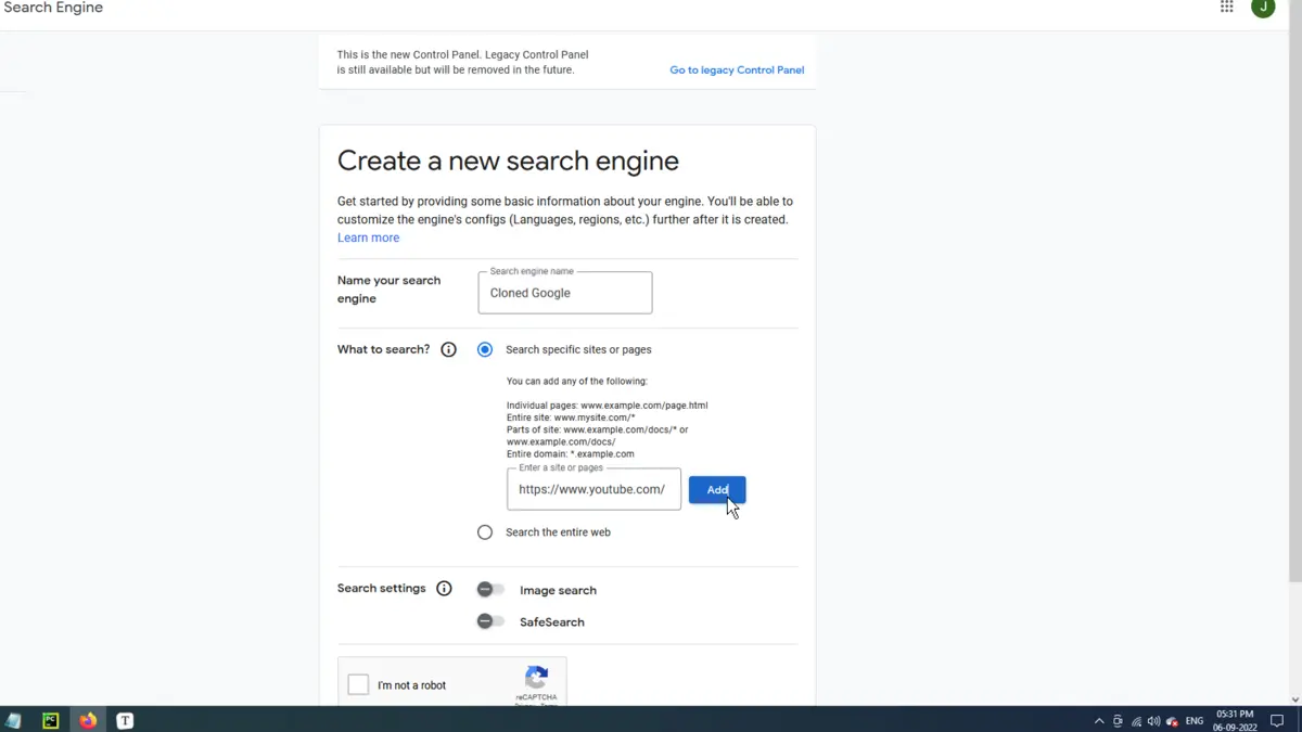 Motor de búsqueda personalizado que utiliza la API de Google en Python
