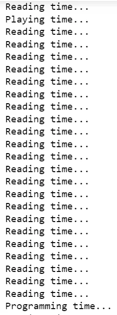 cron like schedular in python - output