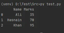 Python TypeError:'DataFrame' 개체를 호출할 수 없습니다.