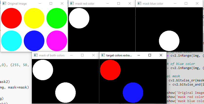 OpenCV Detect Colors