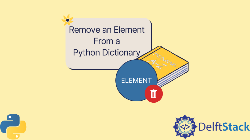 Cómo eliminar un elemento de un diccionario Python