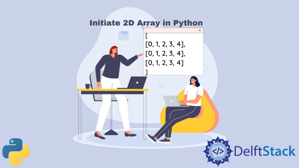 Cómo iniciar un array 2-D en Python