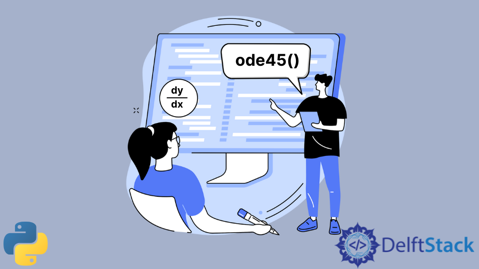 Imitez la fonction ode45() en Python