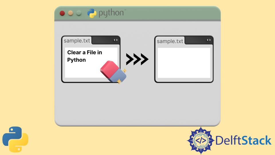 Clear a File in Python