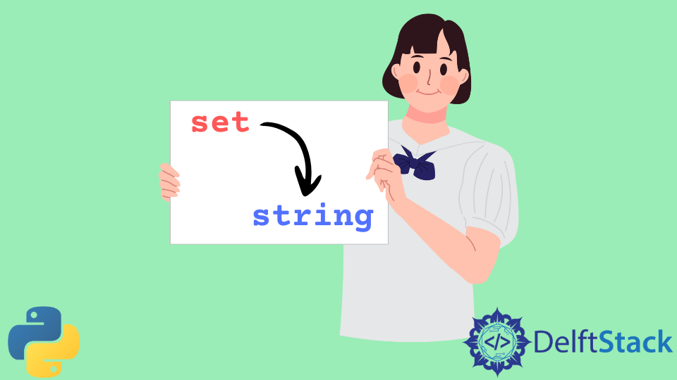 Convert Set to String in Python