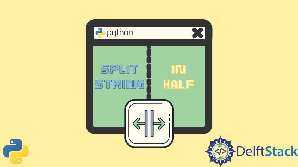 Разделить строку пополам в Python
