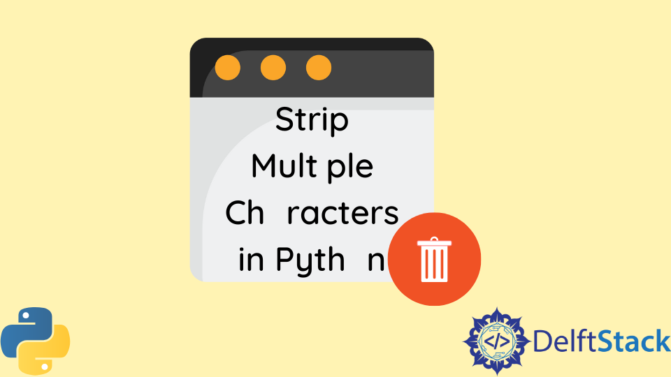 Strip Multiple Characters in Python