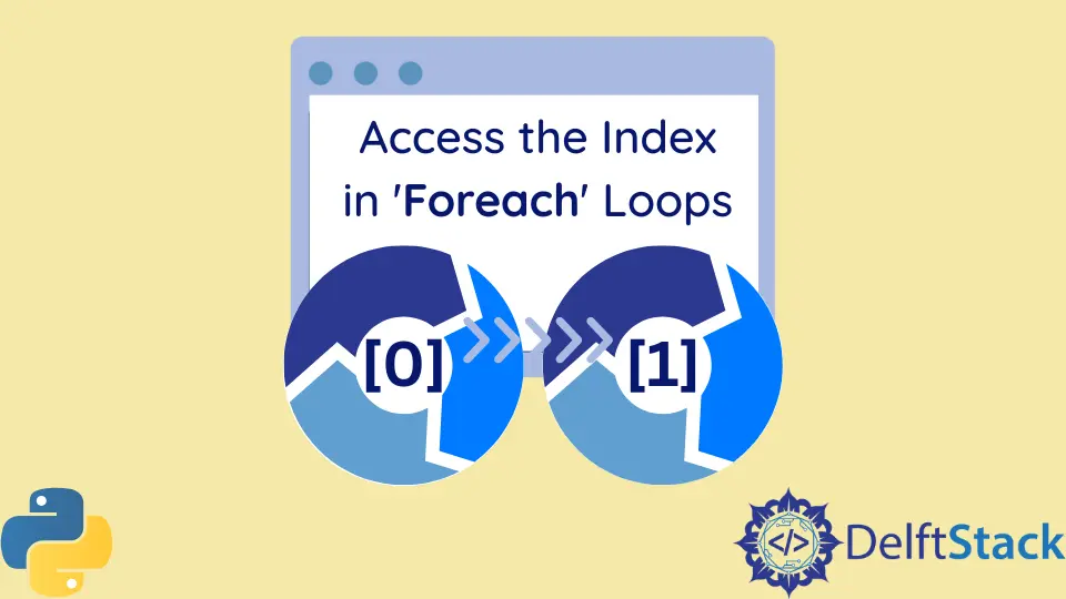 Zugriff auf den Index in 'Foreach'-Schleifen in Python