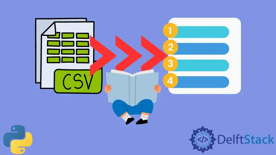 Como ler CSV para listar em Python