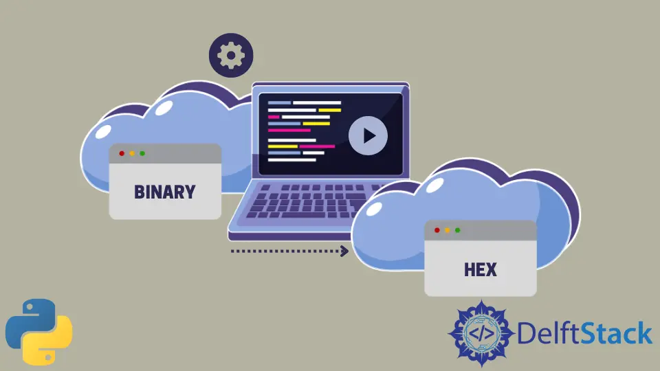 Convertir binario a hexadecimal en Python