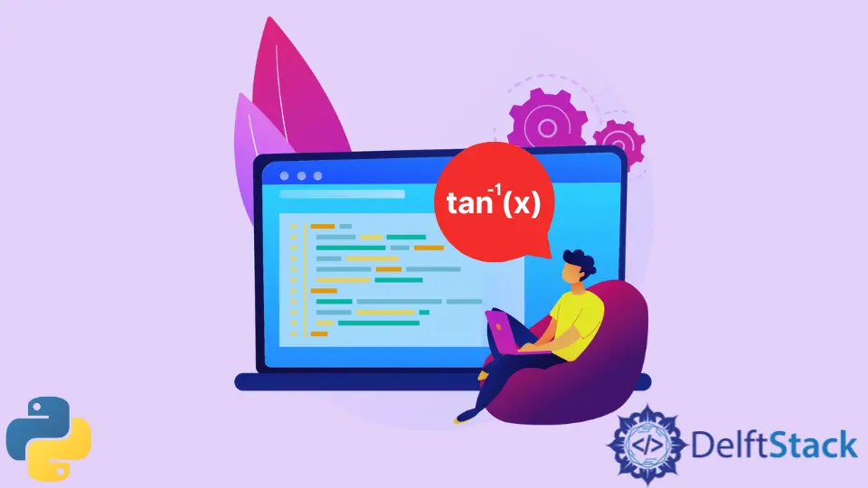 Calcular la tangente inversa en Python