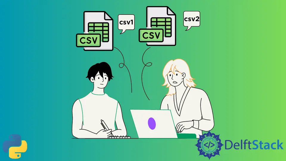 Vergleichen Sie zwei CSV-Dateien und drucken Sie Unterschiede mit Python