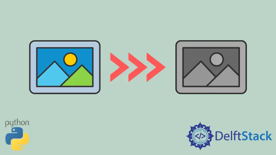 Converti l'immagine in scala di grigi in Python