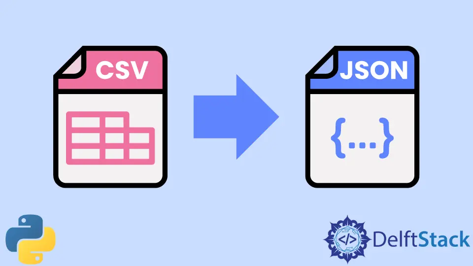 Konvertieren Sie die CSV-Datei in eine JSON-Datei in Python