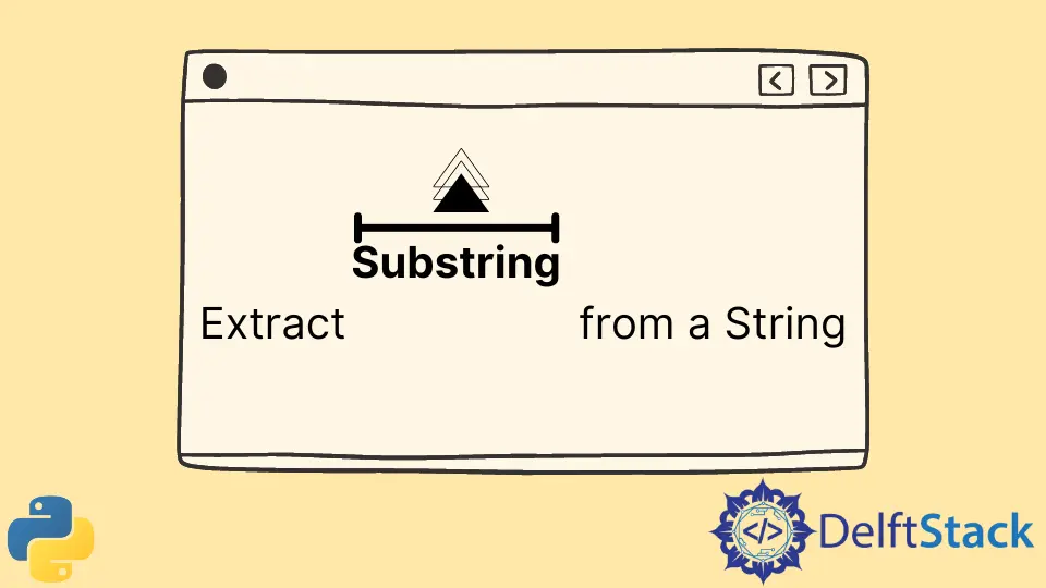 Estrai sottostringa da una stringa in Python