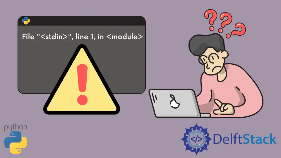 File <Stdin>, Line 1, in <Module> Python 오류