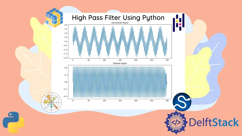 Implementar un filtro de paso alto usando Python