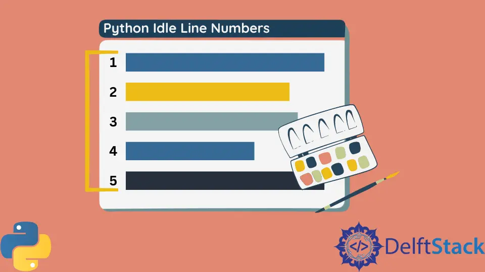 Números de linha Python Idle