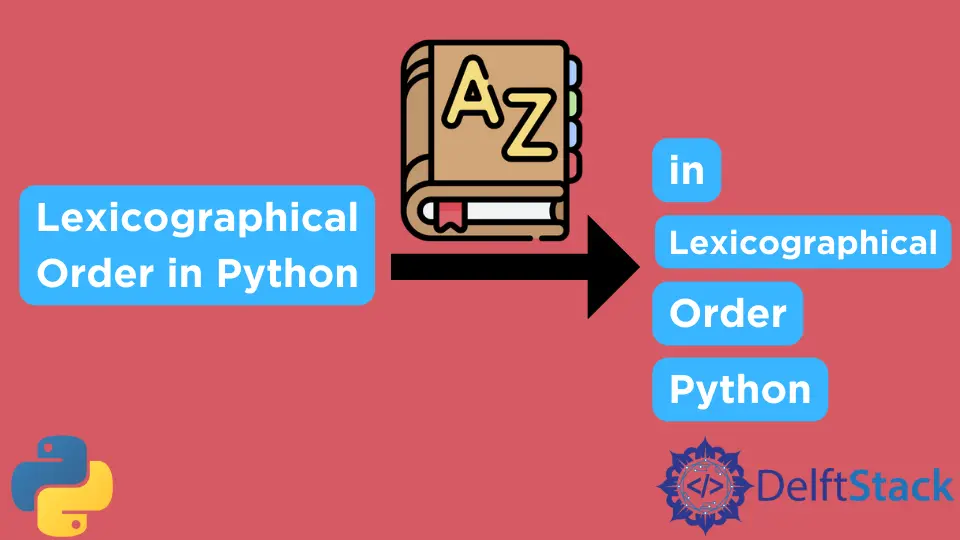 Python의 사전식 순서