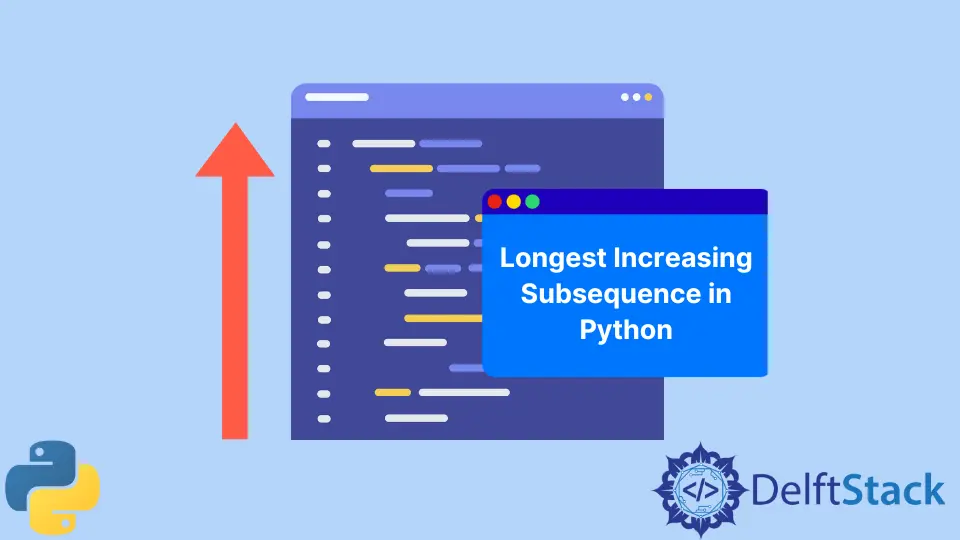 Längste ansteigende Teilsequenz in Python