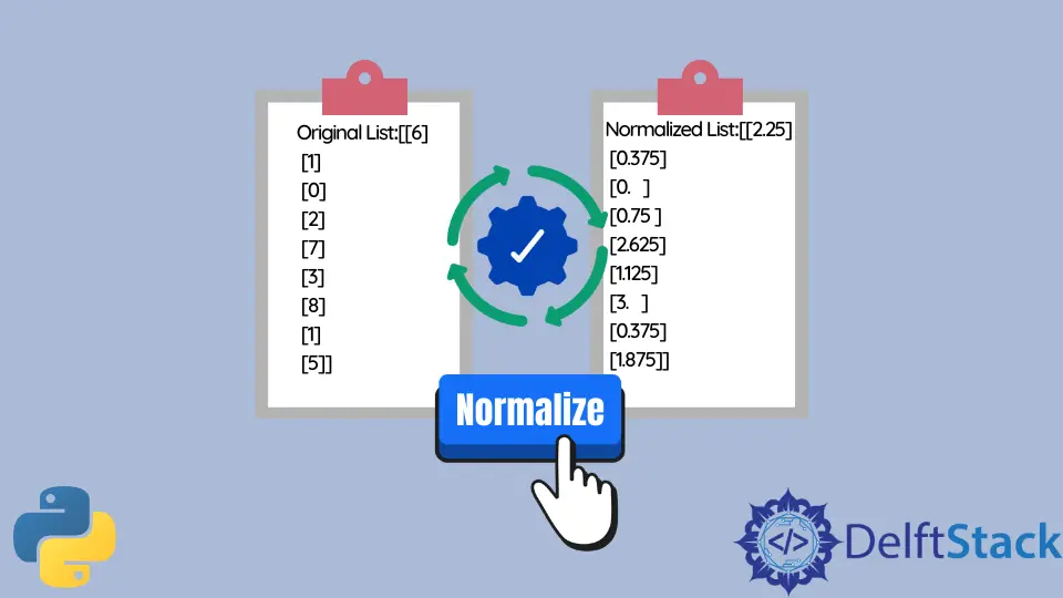 Python で数値のリストを正規化する