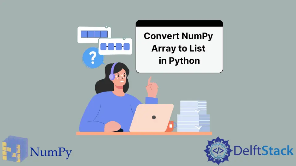 在 Python 中将 NumPy 数组转换为列表