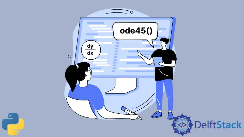 Python에서 ode45() 함수 모방