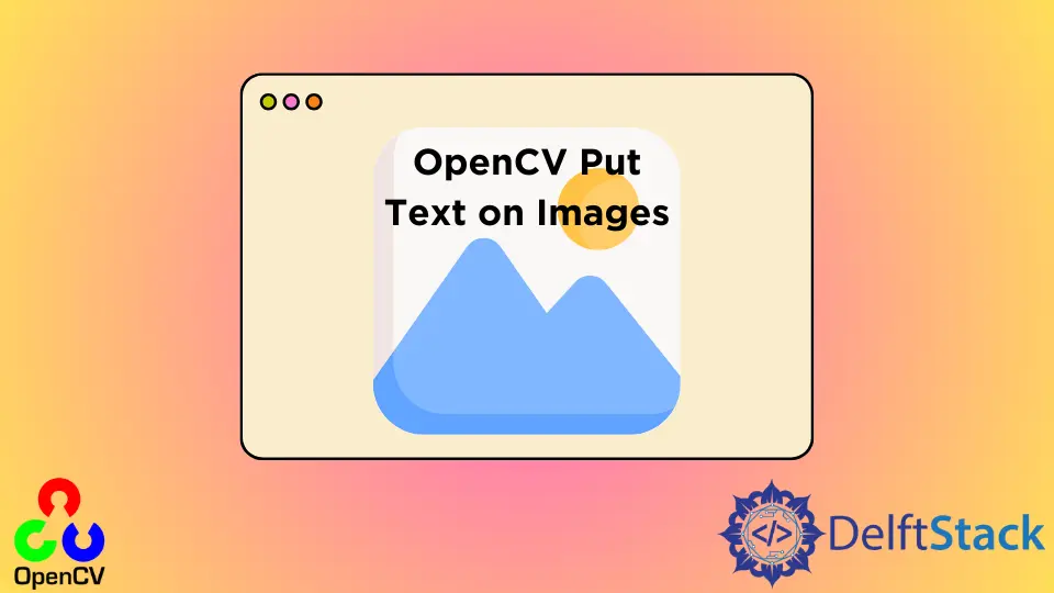 OpenCV poner texto en las imágenes