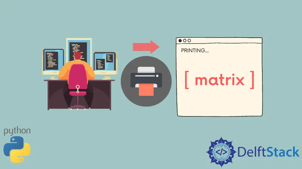 Imprimir matriz em Python