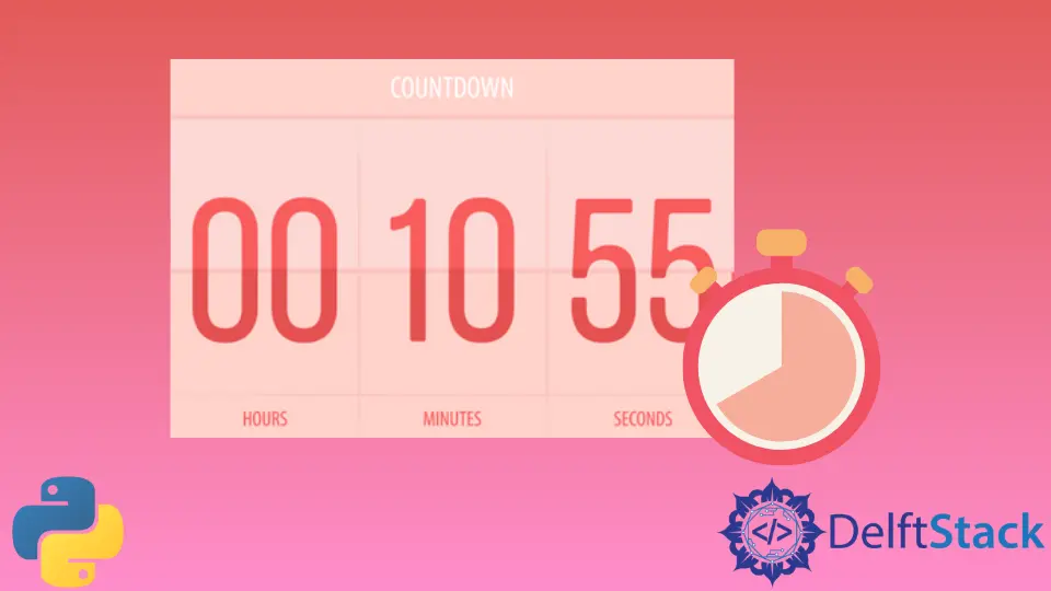 Erstellen Sie einen Countdown-Timer in Python