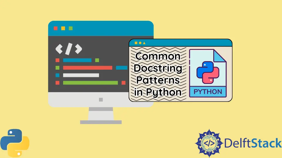 Patrones Docstring más comunes en Python