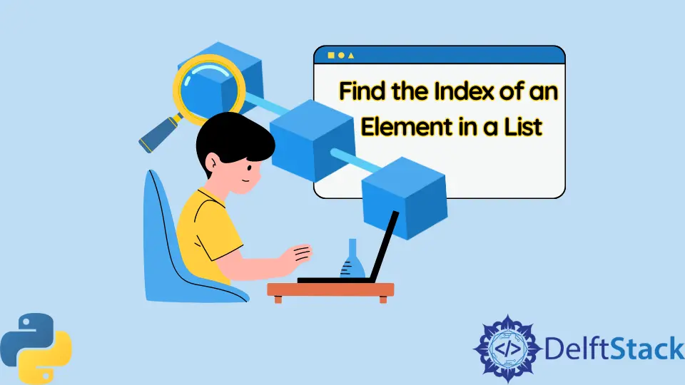 Suchen Sie den Index eines Elements in einer Liste in Python