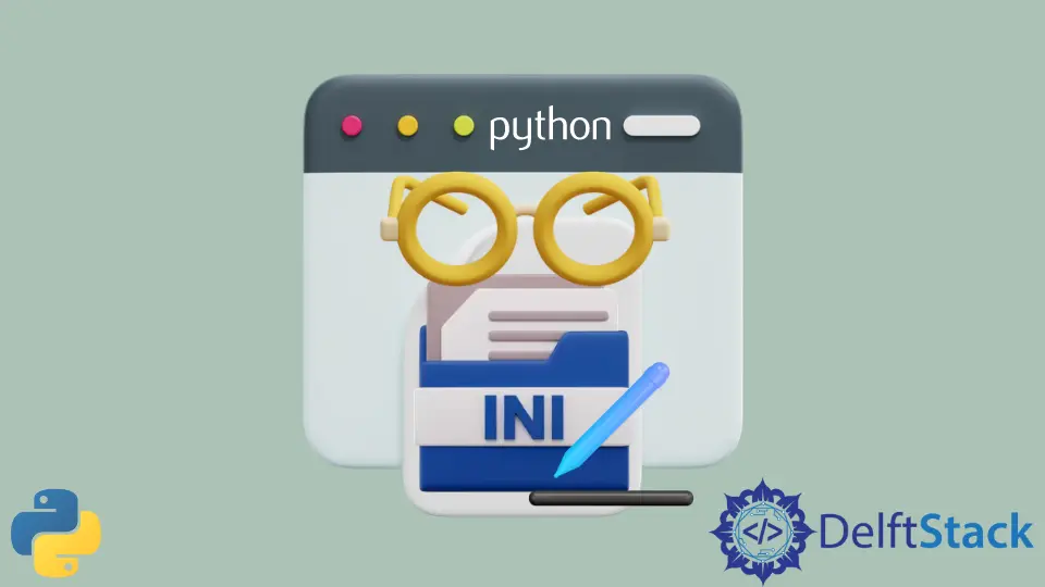 Lesen und schreiben die INI-Datei in Python