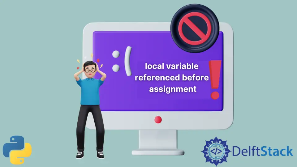 Variable local referenciada antes de la asignación en Python