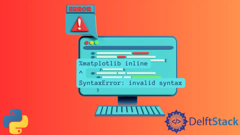 Python Matplotlib Inline Ungültige Syntax'