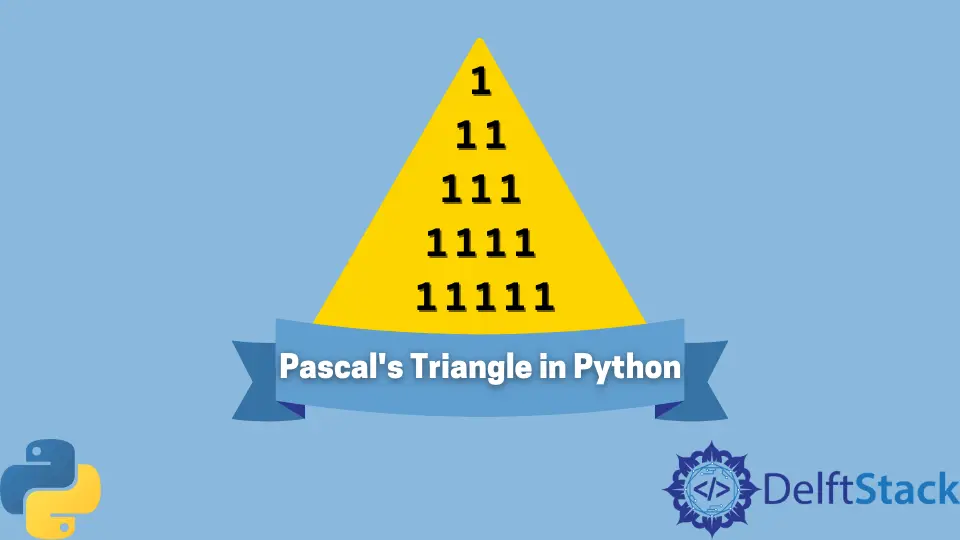 Hacer un triángulo de Pascal en Python