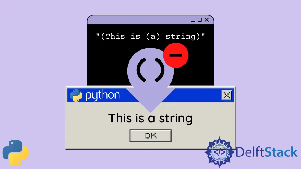 Remover parênteses da string em Python