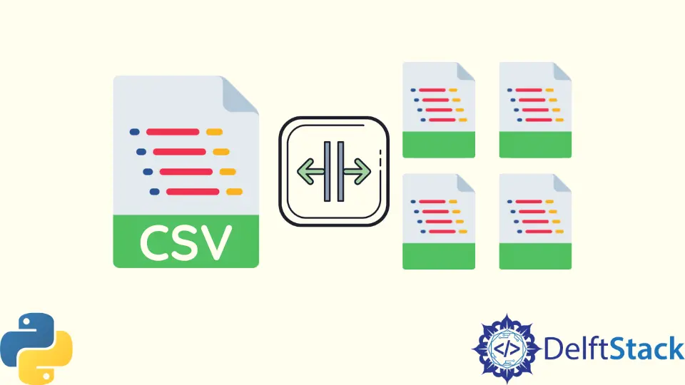 Python teilt CSV in mehrere Dateien auf