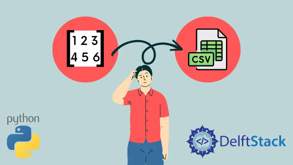 Schreiben Sie ein Array in eine CSV-Datei in Python