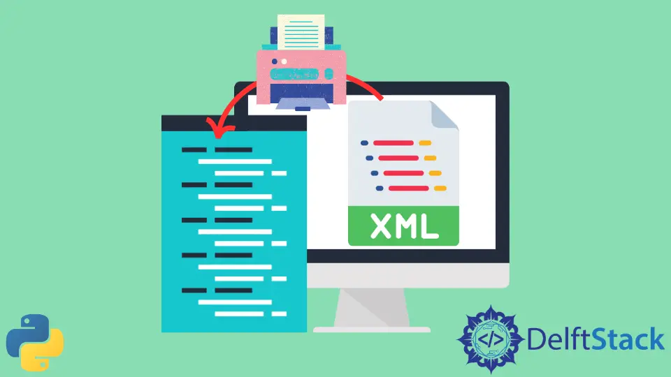 Impresión bonita de la salida XML en Python