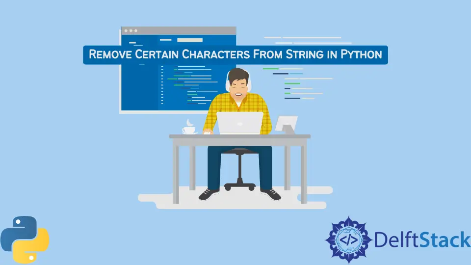 Remover certos caracteres da string em Python