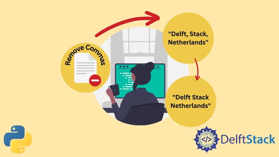 How to Remove Commas From String in Python