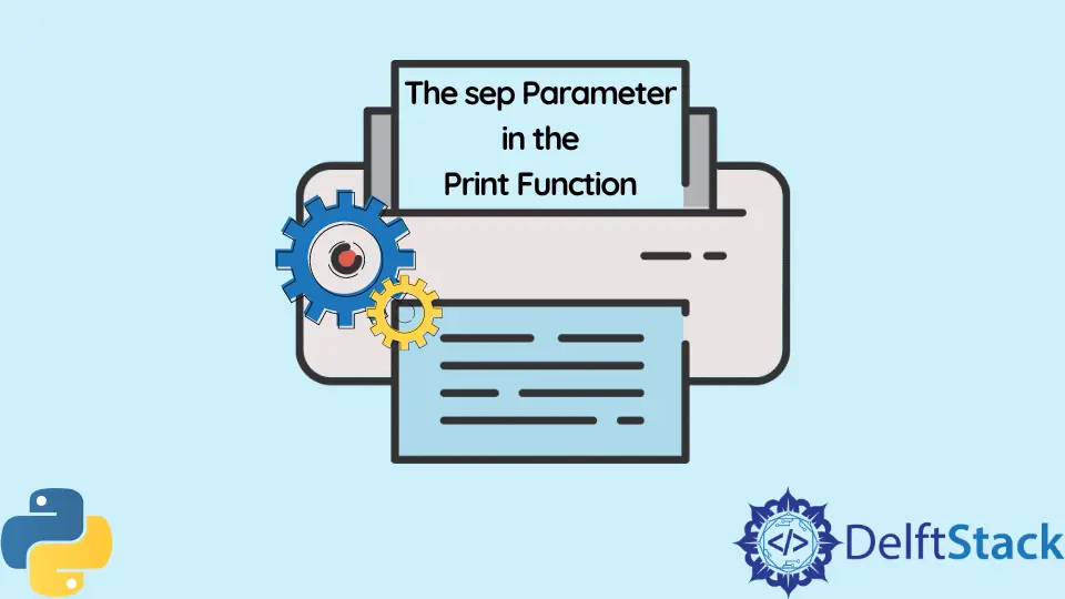 sep Parametro nella funzione di stampa in Python