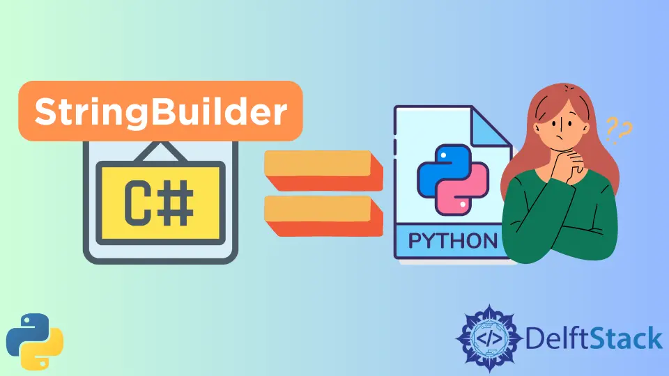 String Builder equivalente em Python