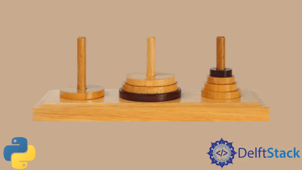 Resuelve Tower of Hanoi Probelem en Python