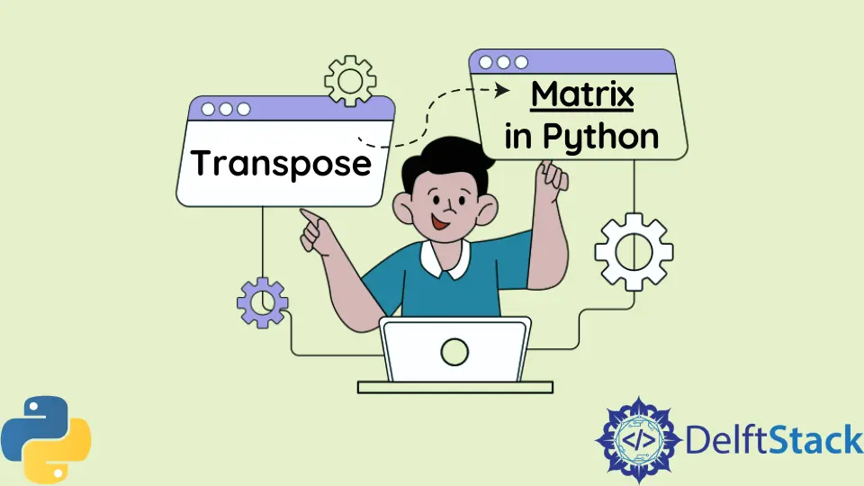Transponieren einer Matrix in Python