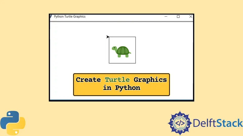 Erstellen Sie Schildkrötengrafiken in Python