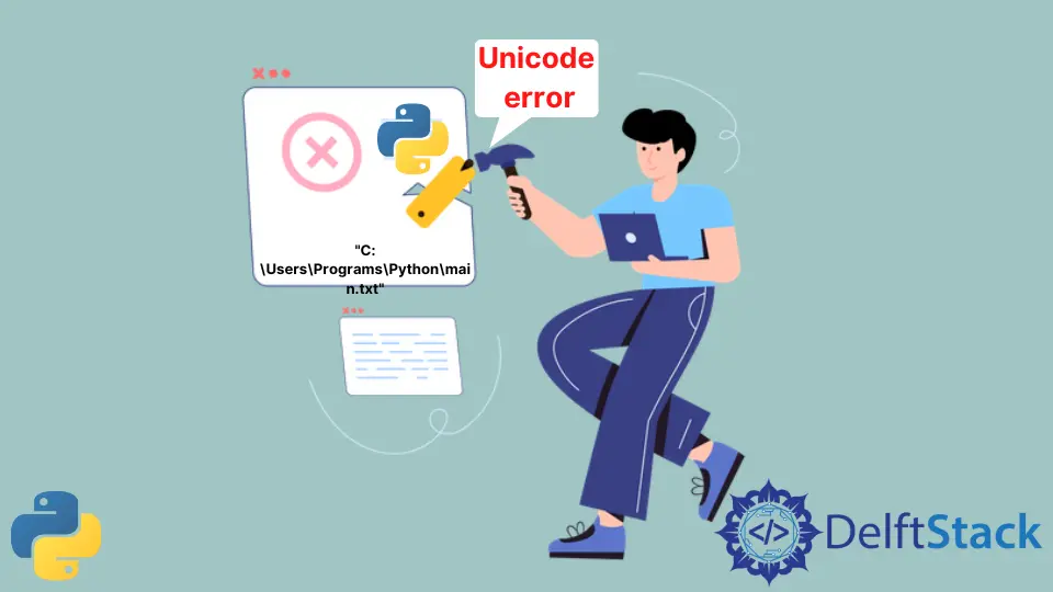 Solucione el error Unicode encontrado en una ruta de archivo en Python